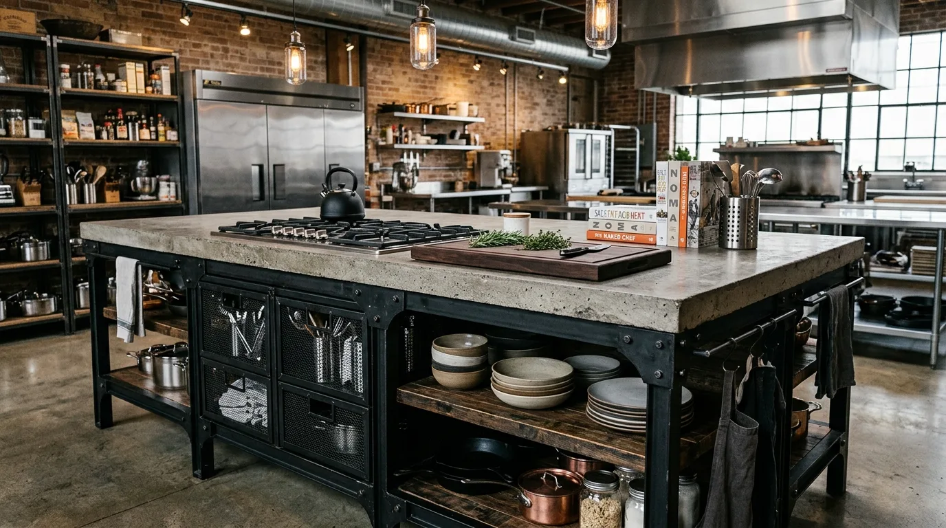 Make the island work harder in a smaller kitchen inspiration for a kitchen with an island.